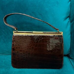 Vintage Bellestone alligator bag